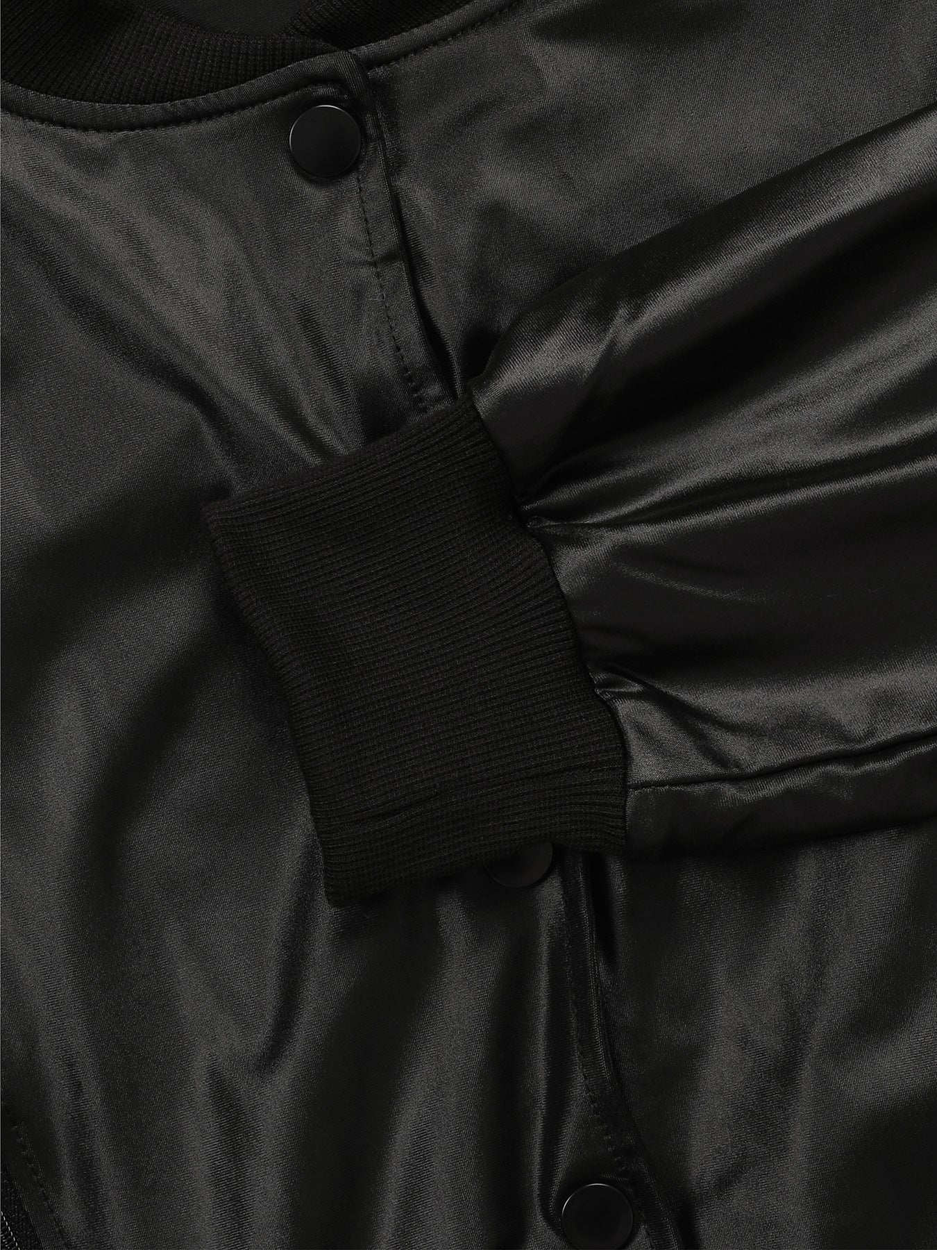 Zippered Faux Leather Two-Piece Outfit