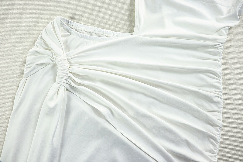 Sexy Elegant Cutout Maxi Dress - Backless Asymmetric Formal Gown