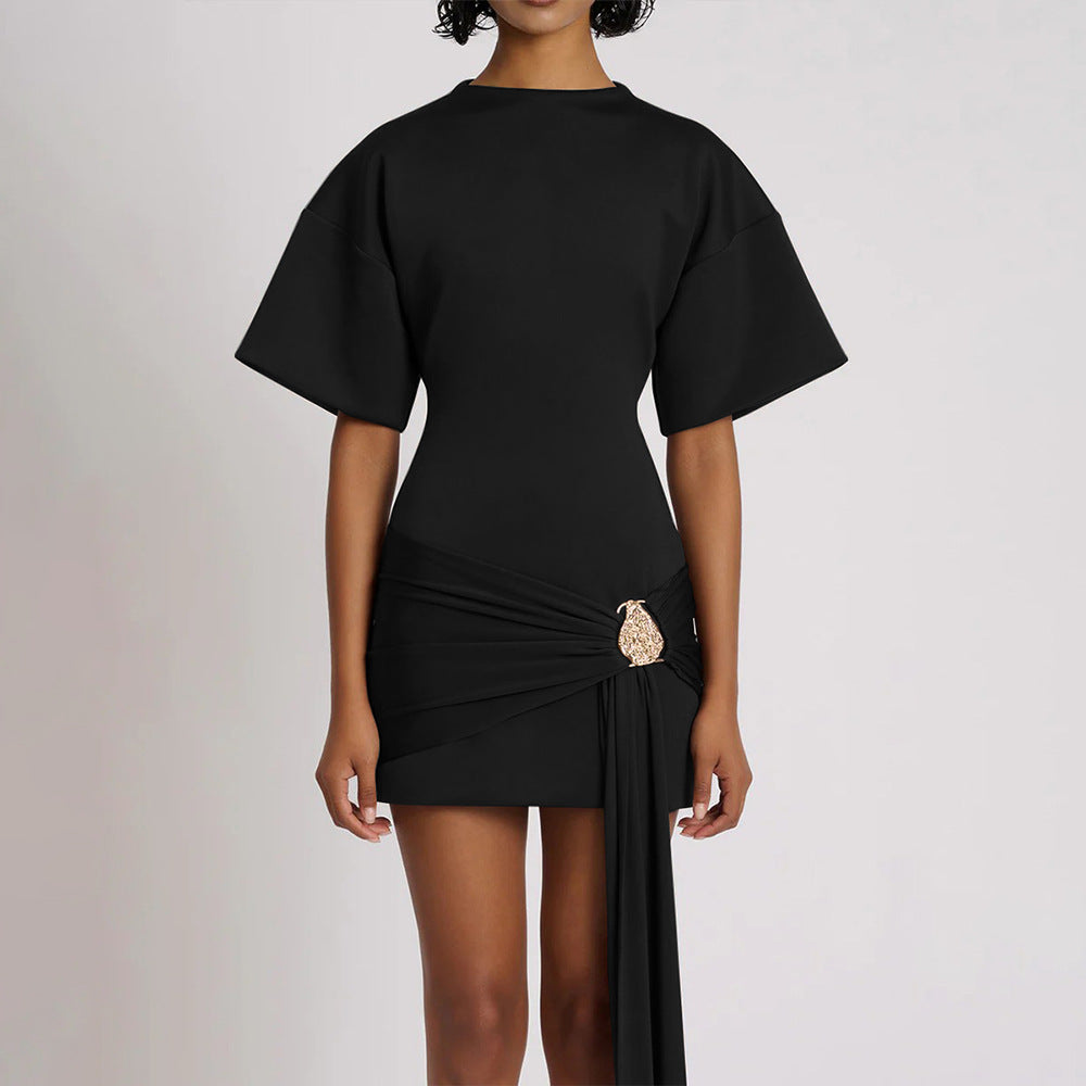 The Elegant Asymmetric Mini Dress