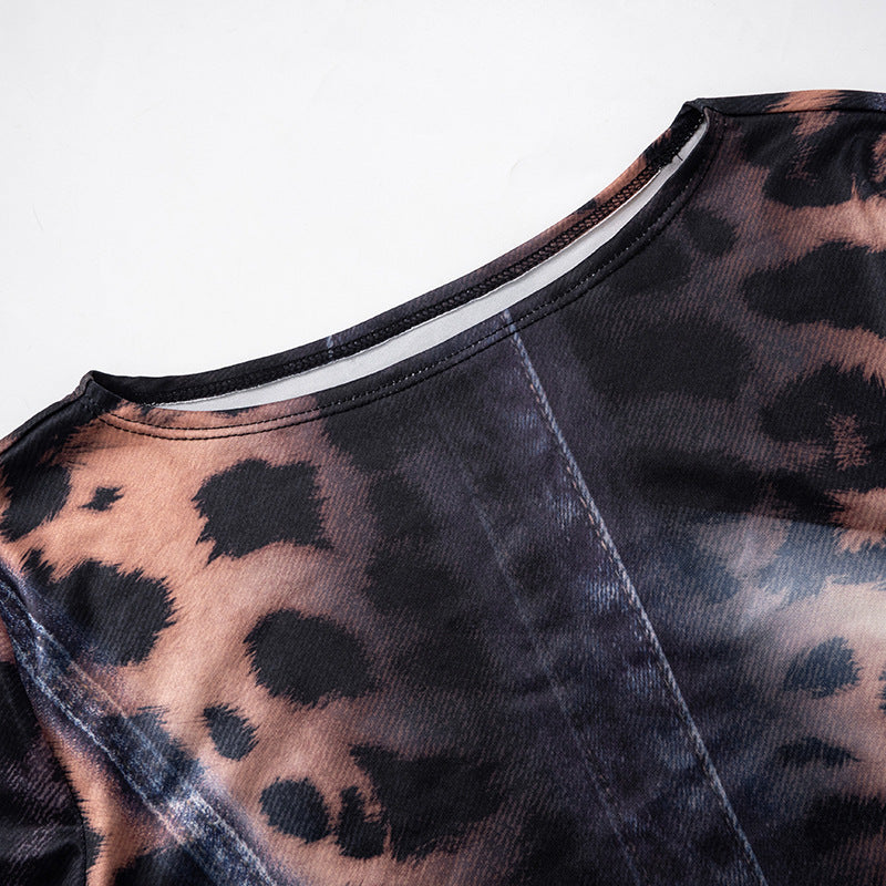 The Animal Print Bodycon Mini Dress