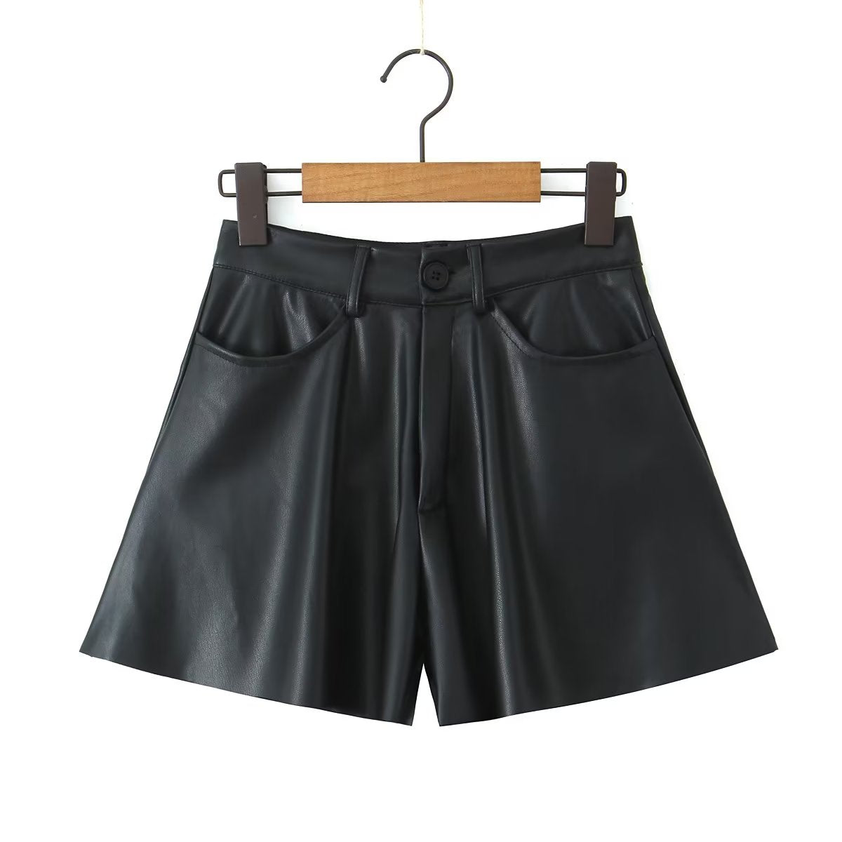 Trendy Faux Leather High Rise Skort – Autumn Winter Essential