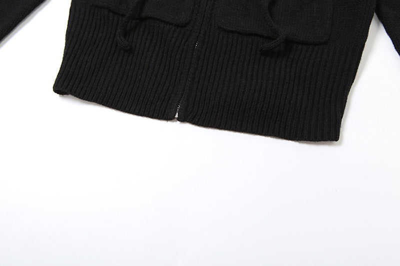 Hooded Zipper Cardigan & Pants Set