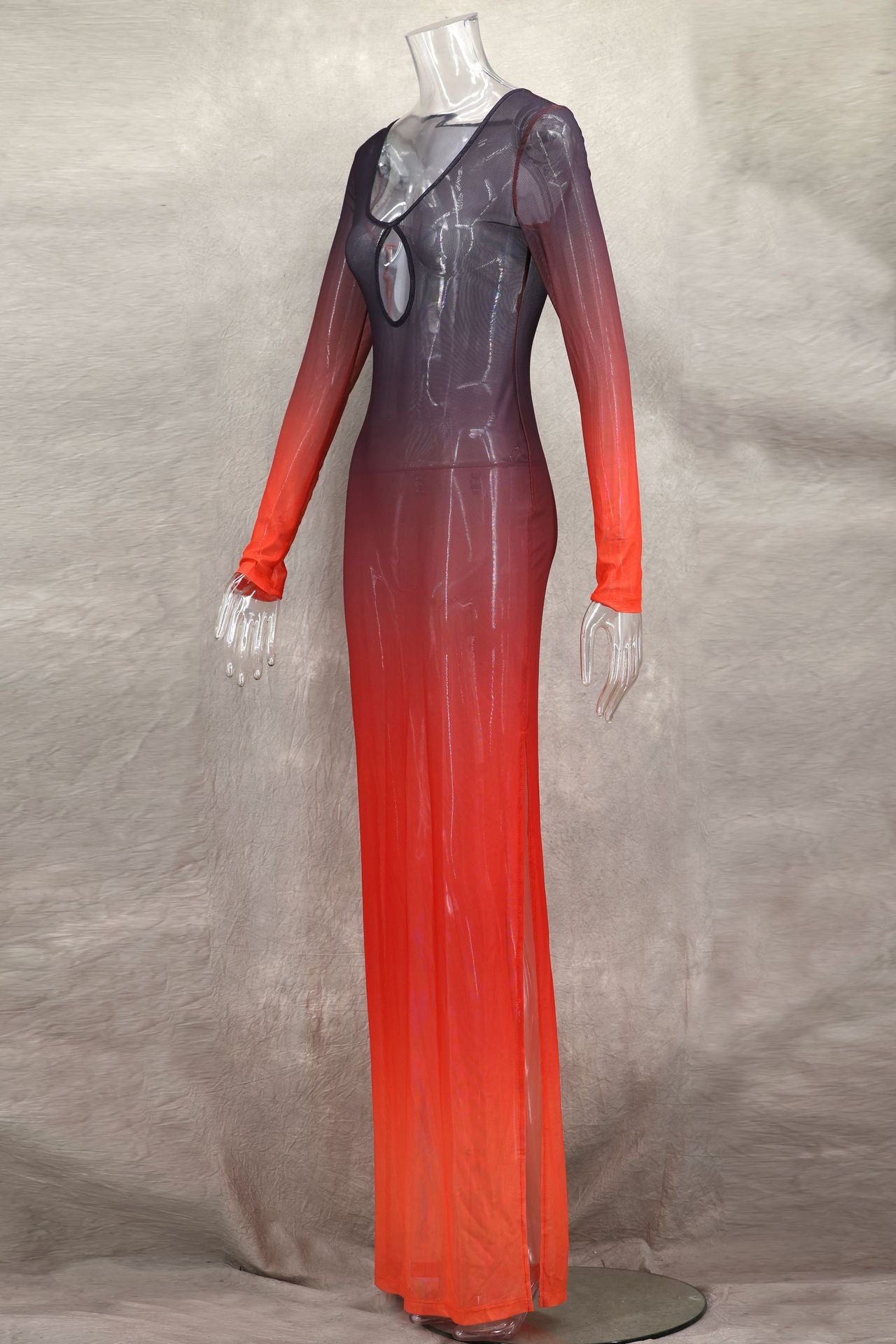 Twilight Ombre Illusion Maxi Dress