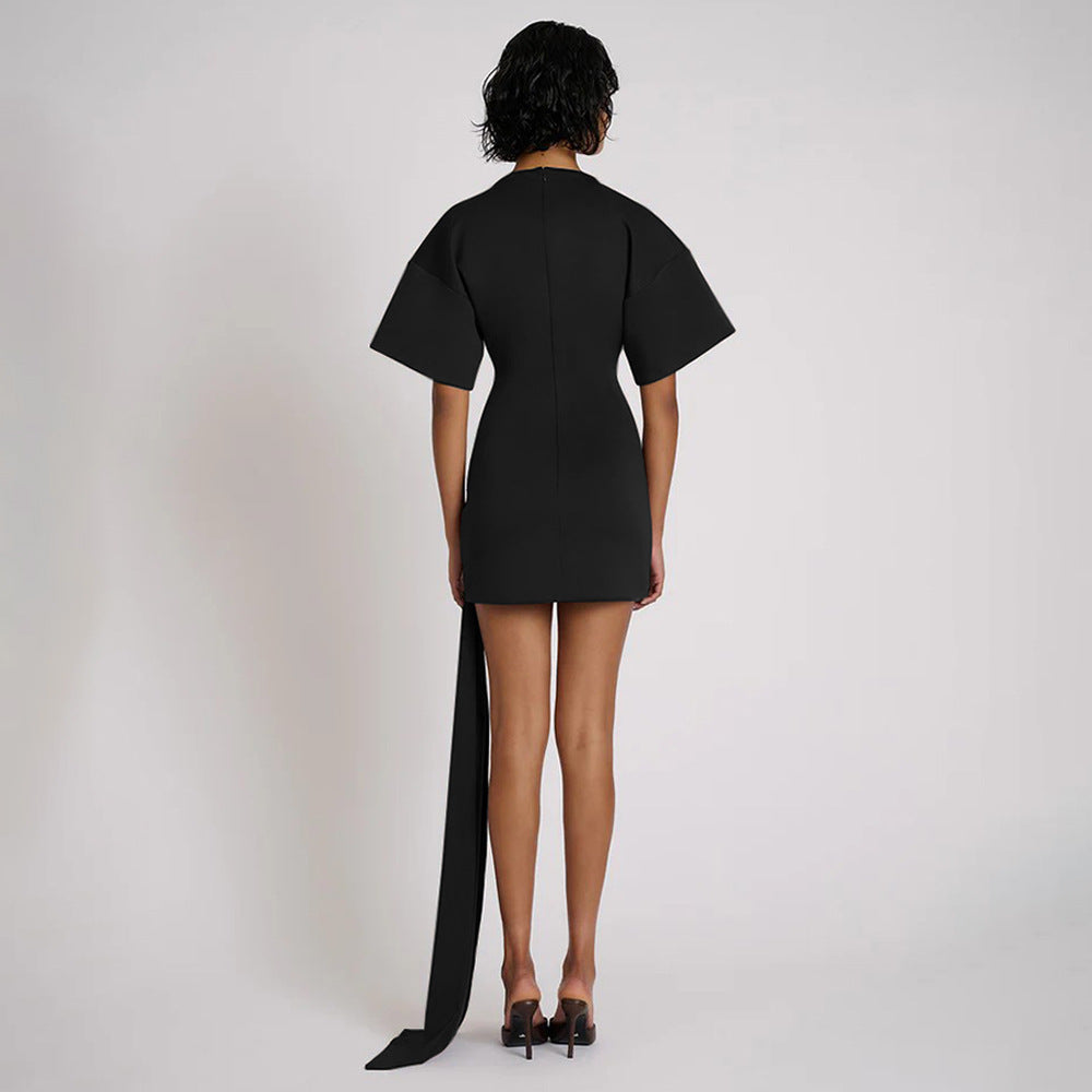 The Elegant Asymmetric Mini Dress