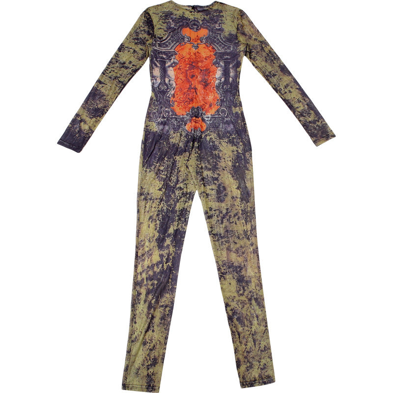 The Printed Mesh Jumpsuit
