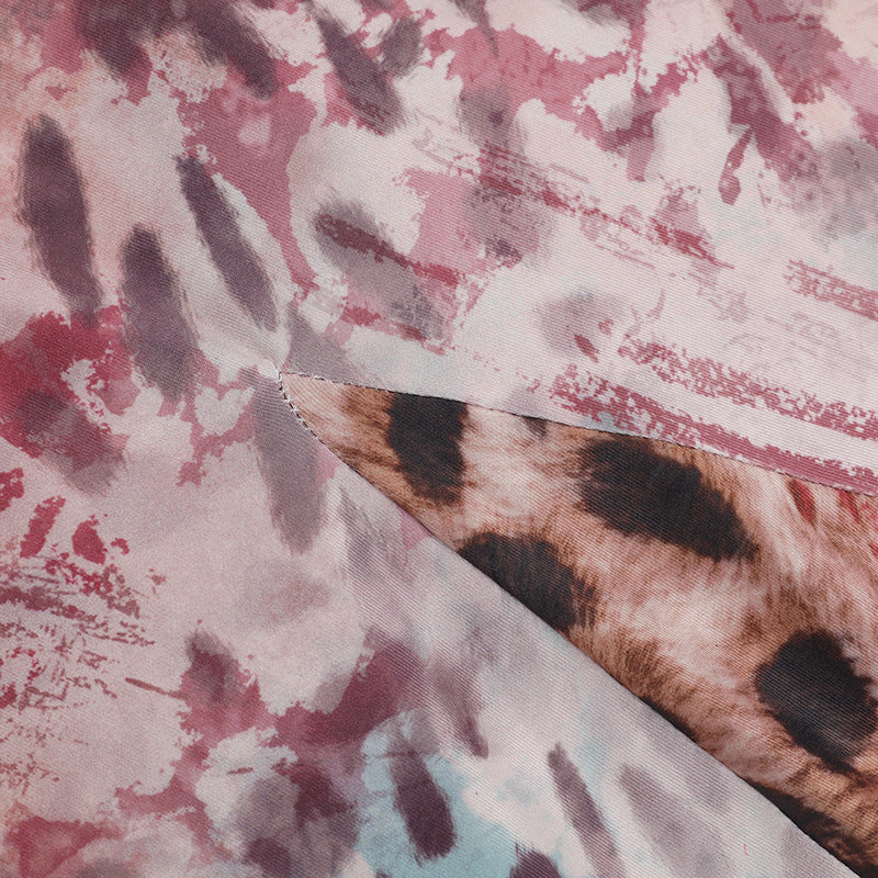 Summer Backless Animal Print Maxi Dress - Ruched Cowl Neck Bodycon
