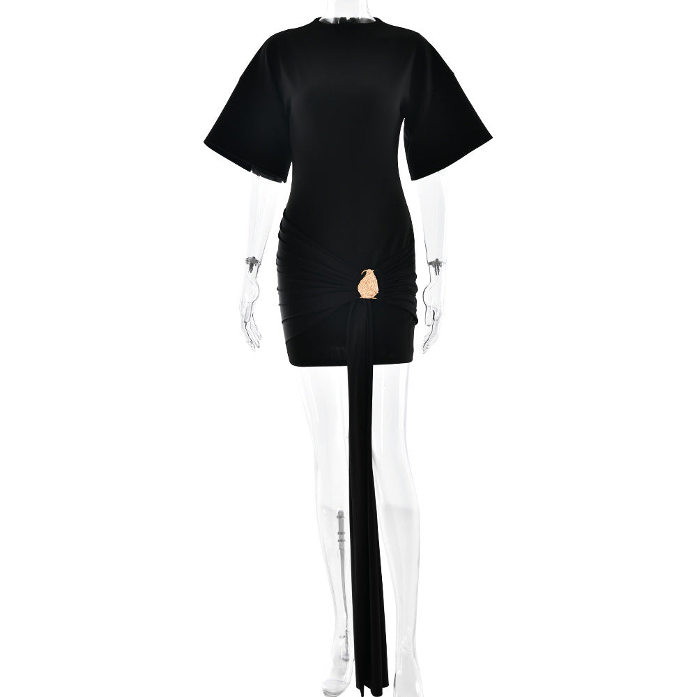 The Elegant Asymmetric Mini Dress
