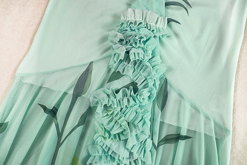 The "Aurelia" Ruffled Cami Dress