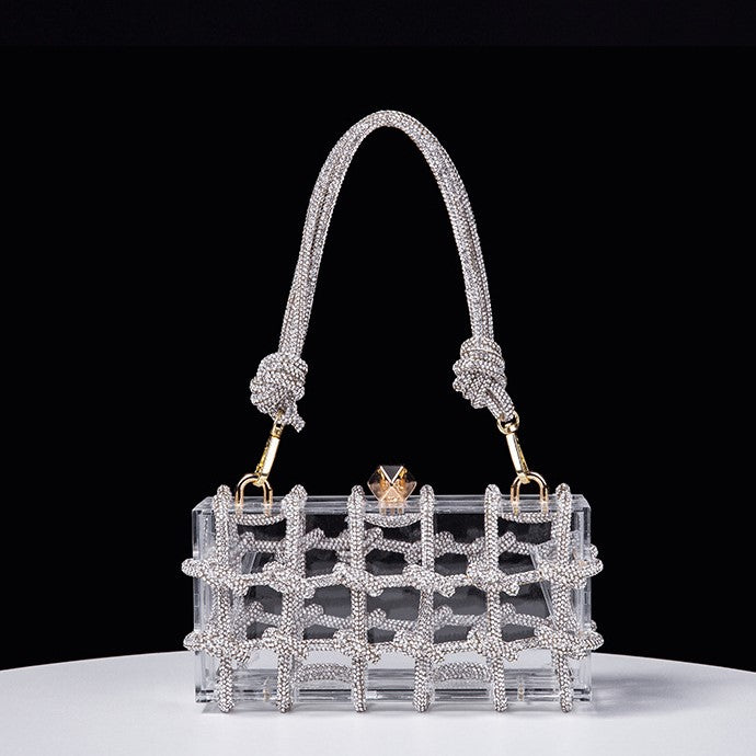 Handcrafted Braided Rope Transparent Bag