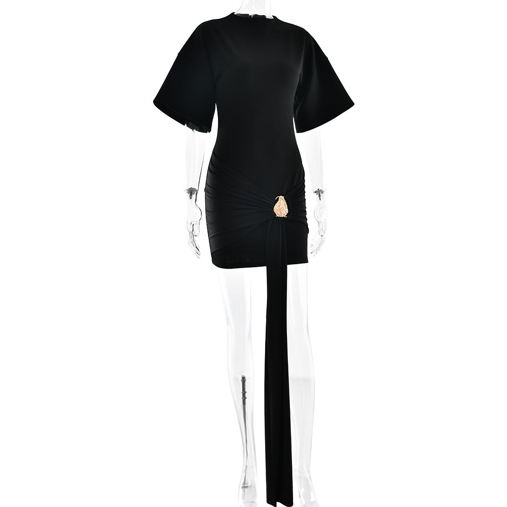 The Elegant Asymmetric Mini Dress