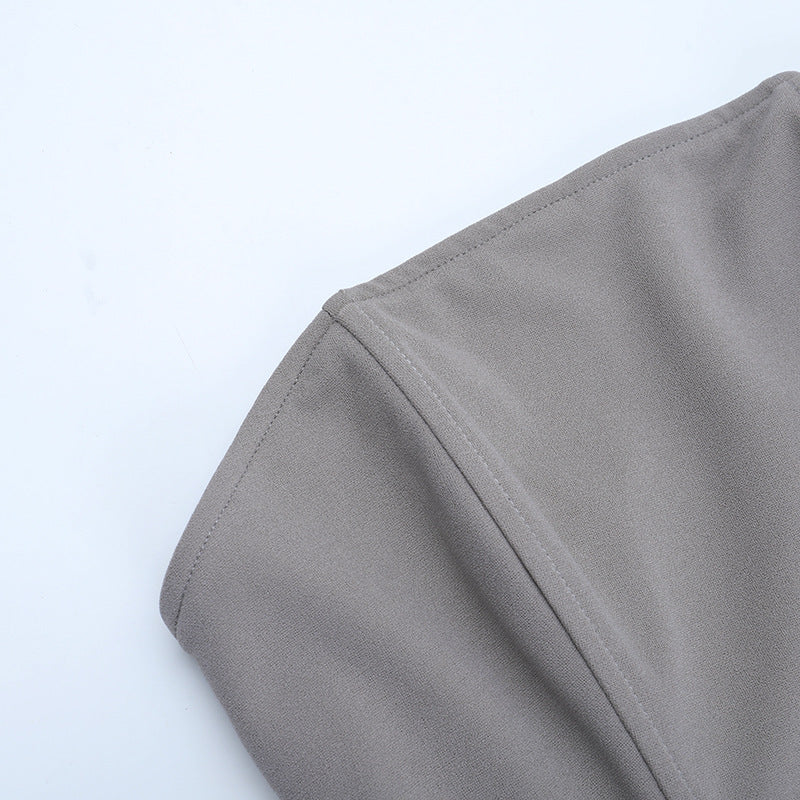 Strapless Satin Bodycon Dress