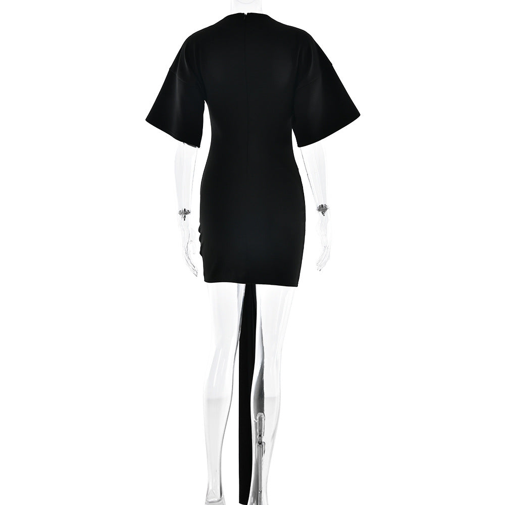 The Elegant Asymmetric Mini Dress