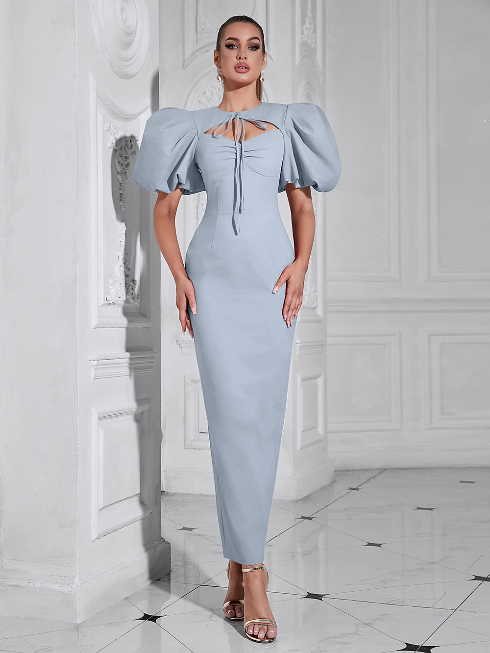 The "Luna" Ruched Bodycon Dress