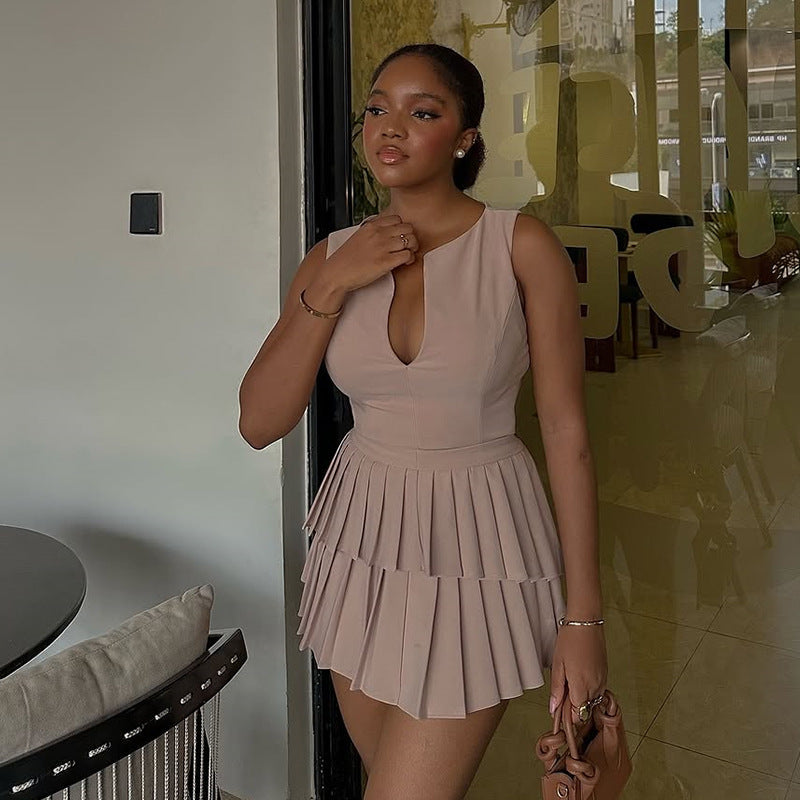 The "Fiona" Tiered Mini Dress