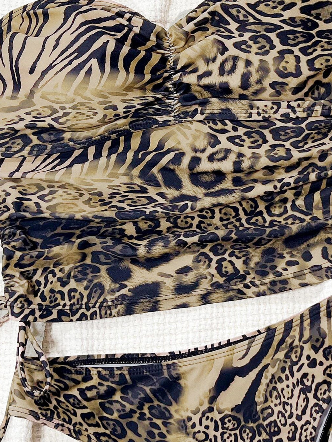 Leopard Print Bikini with Tie Details