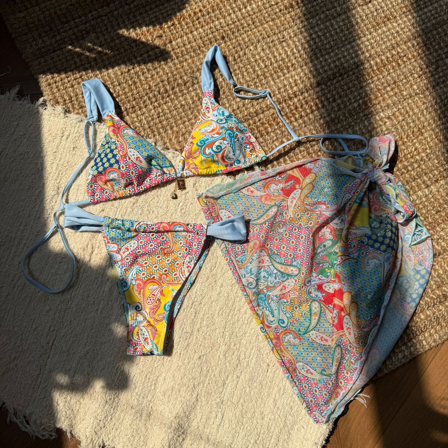 Boho Oasis Three-Piece Bikini