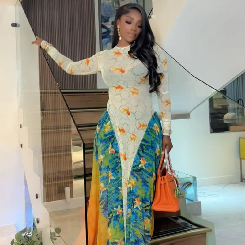 The "Artisan" Ruched Maxi Dress