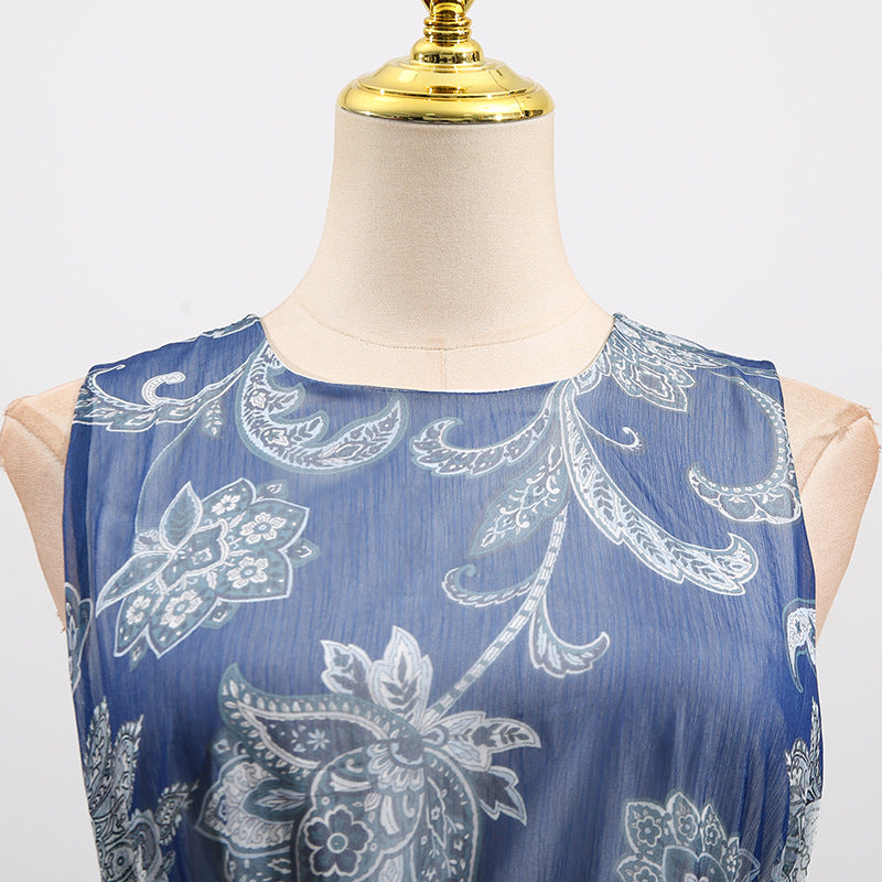Boho Ruffled Maxi Dress – Elegant Floral Summer Style