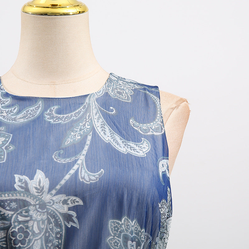 Boho Ruffled Maxi Dress – Elegant Floral Summer Style
