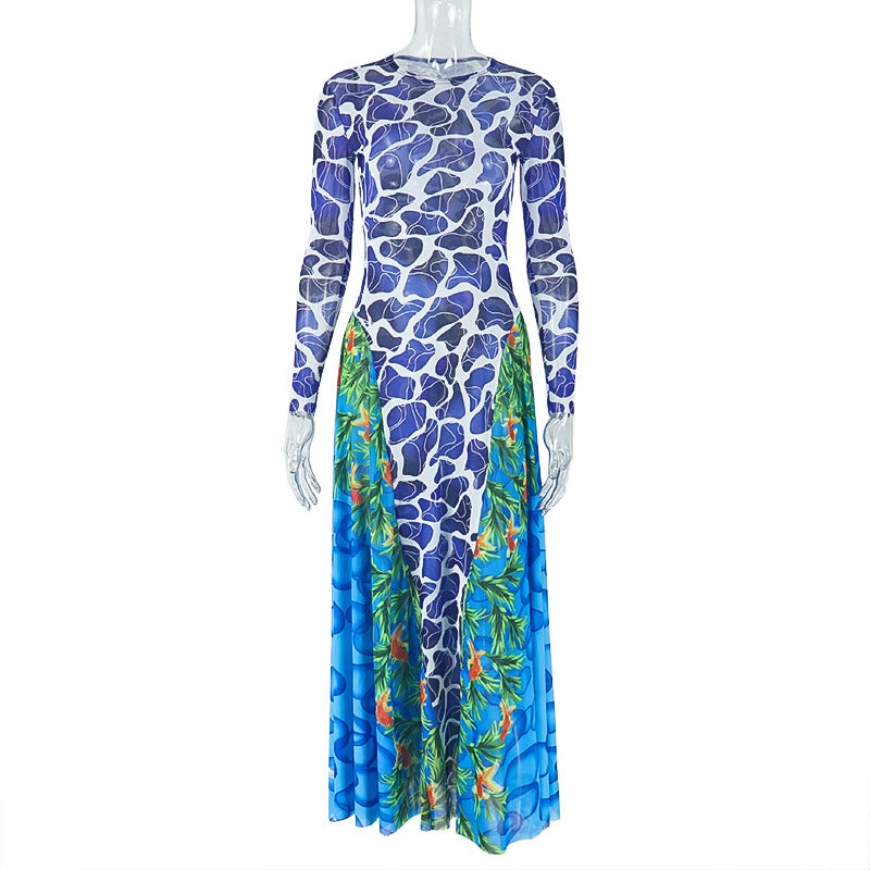 The Elegant Printed Maxi Dress