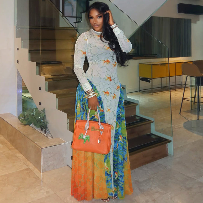 The "Artisan" Ruched Maxi Dress