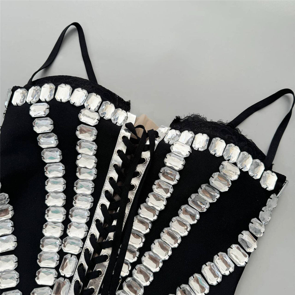 The "Glimmer" Rhinestone Mini Dress
