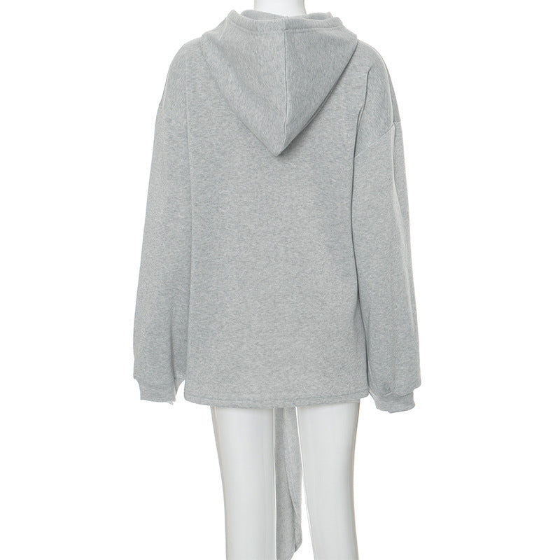 The Asymmetric Hooded Pullover
