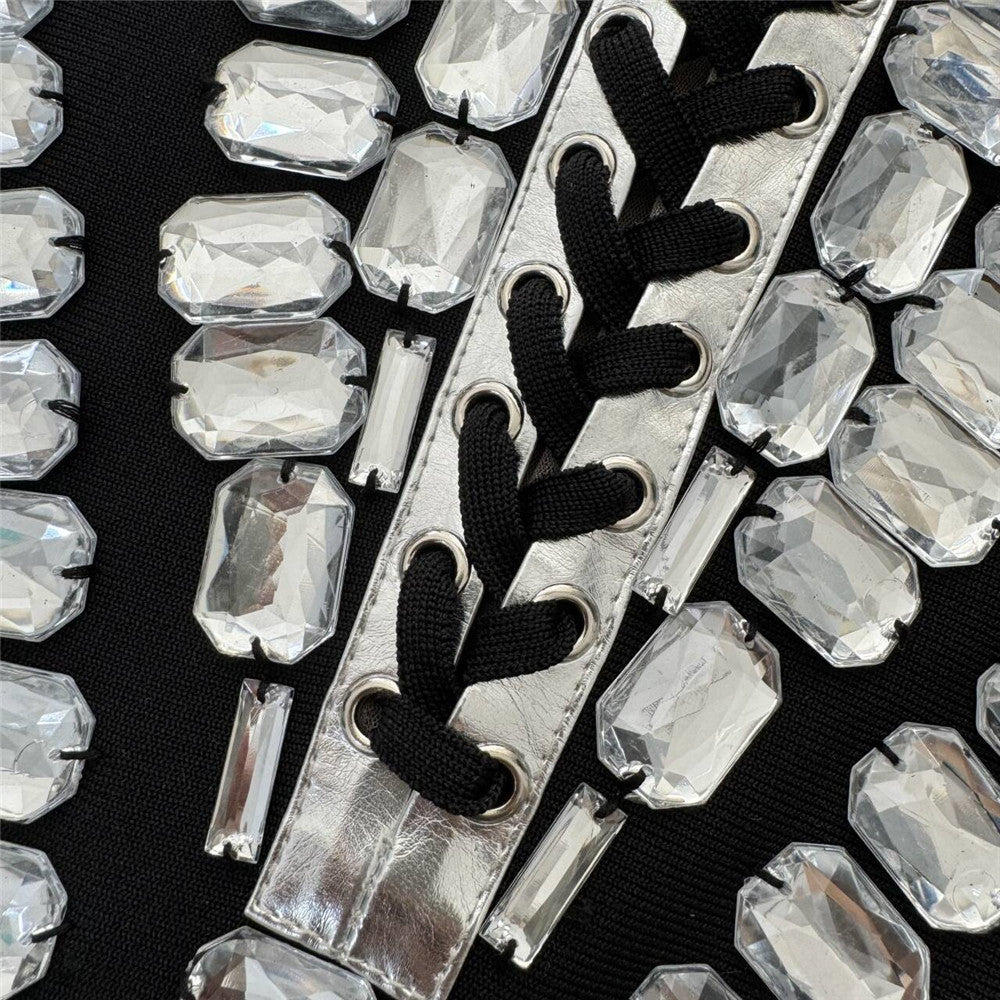 The "Glimmer" Rhinestone Mini Dress
