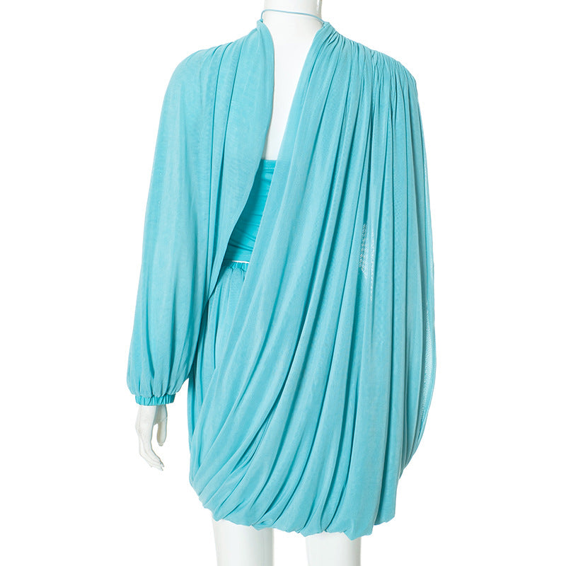 The Elegant Mock Neck Set
