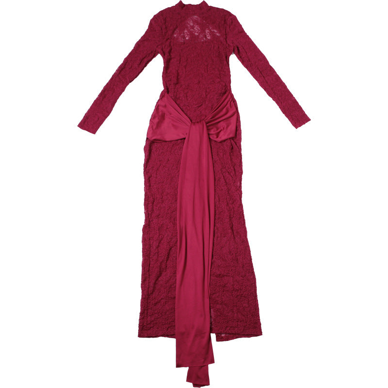 Backless Lace Cutout Party Dress
