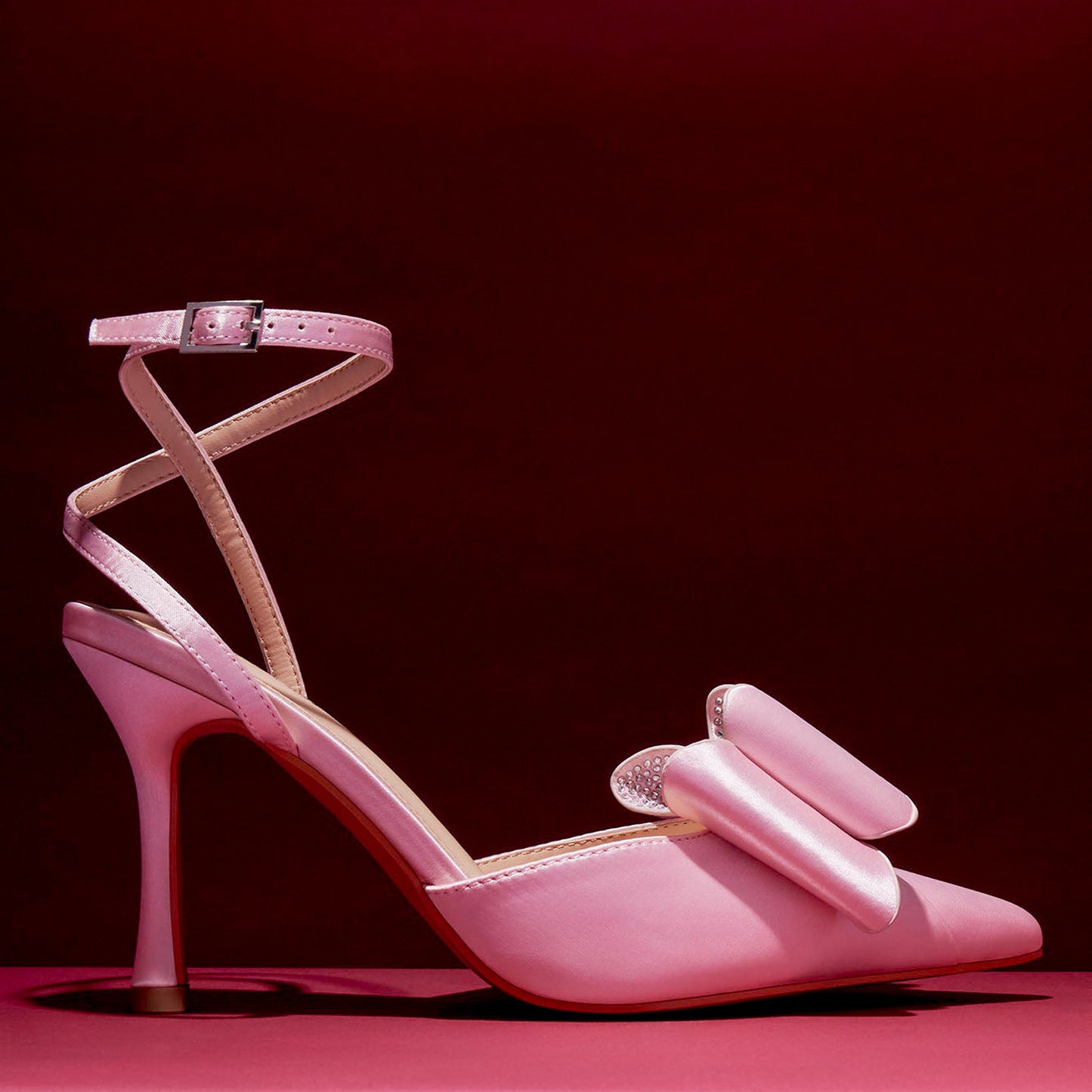 The "Diva" Bowknot Satin Heels