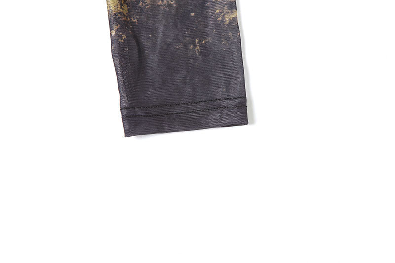 The Printed Mesh Jumpsuit