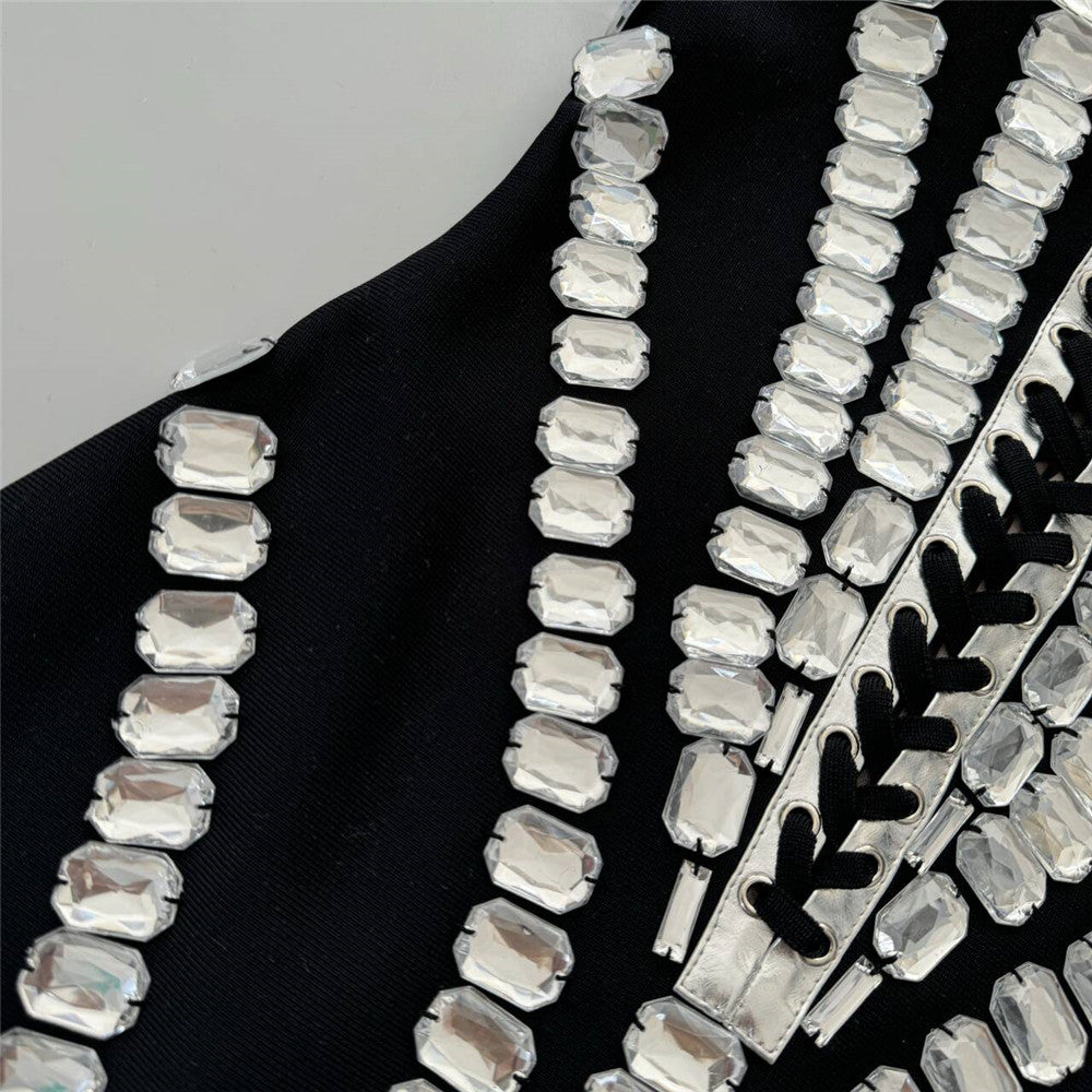 The "Glimmer" Rhinestone Mini Dress