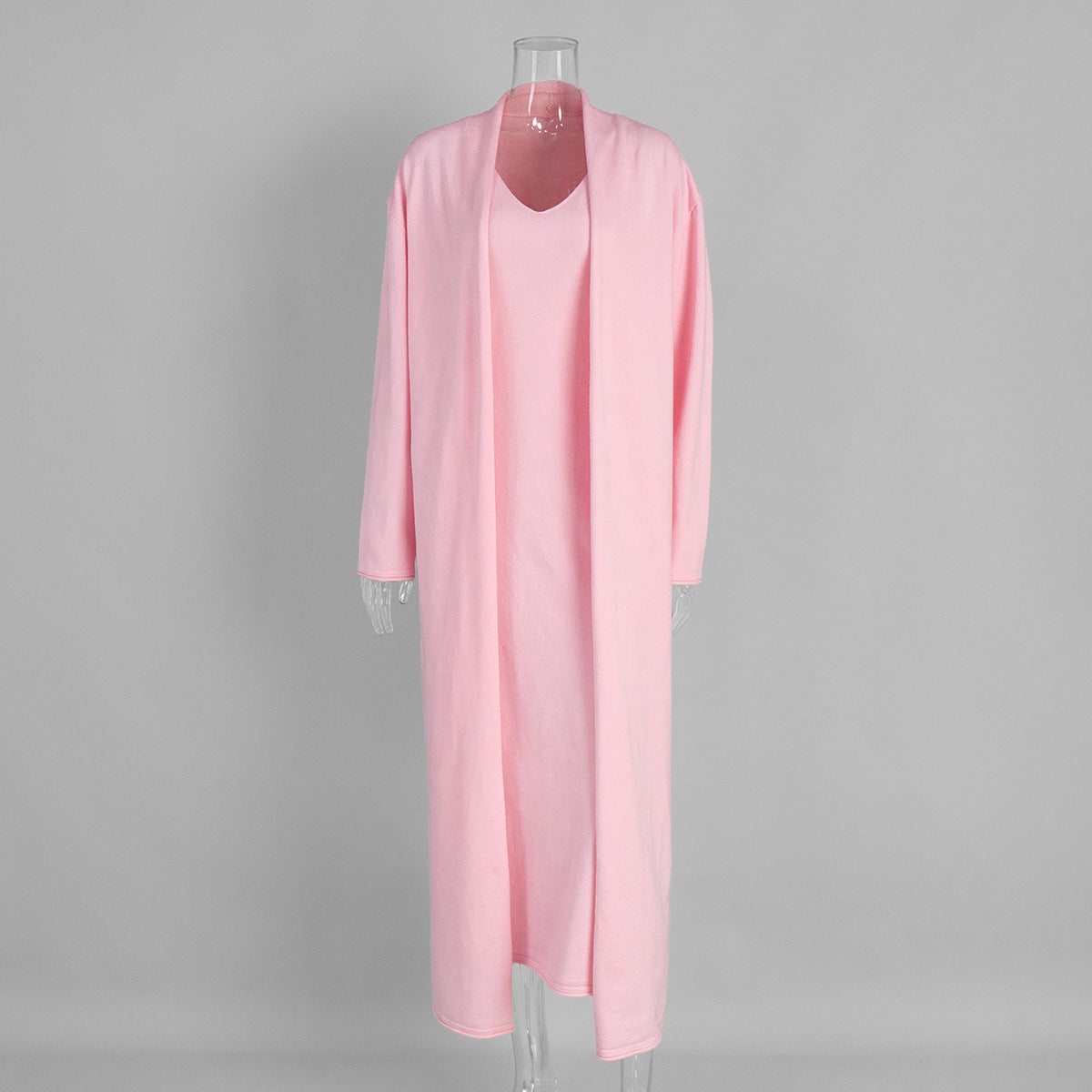 Soft Knitted Two-Piece Dress Outfit