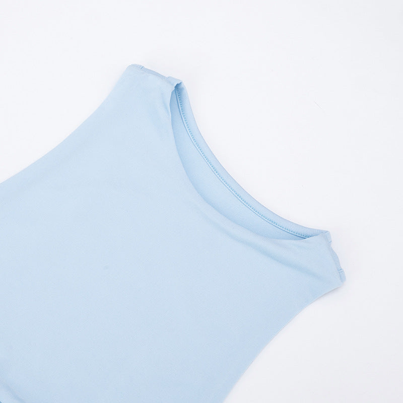 Mesh Cutout Two-Piece Set - Crop Top & Mini Skirt Matching Set