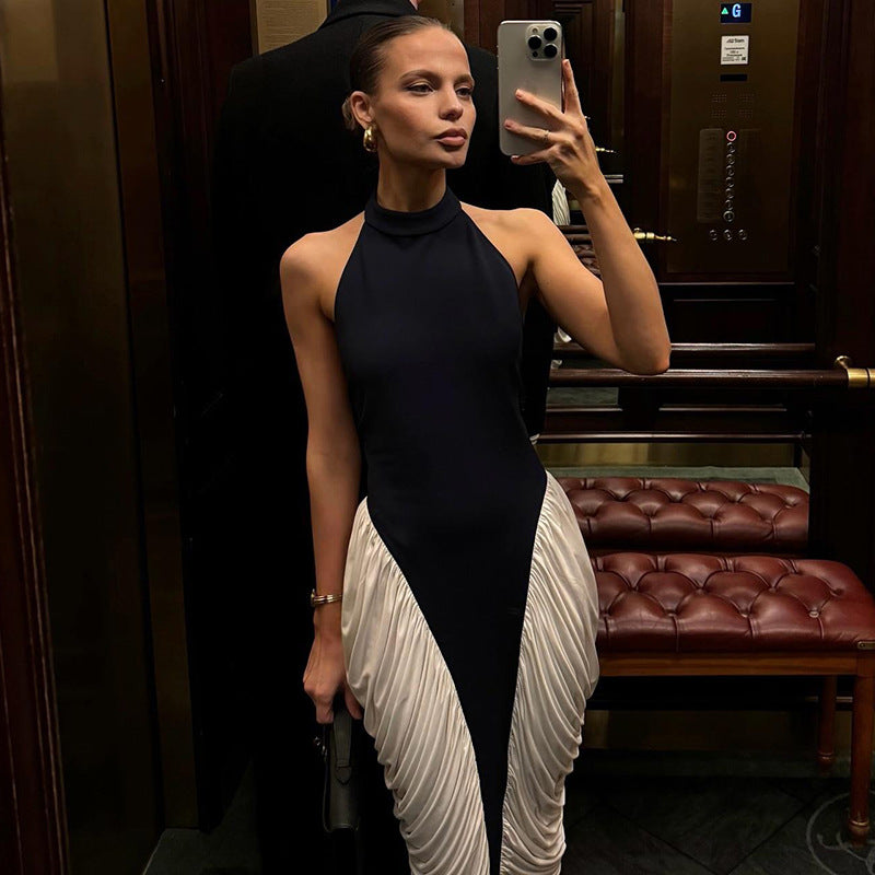 The "Radiance" Halter Maxi Dress