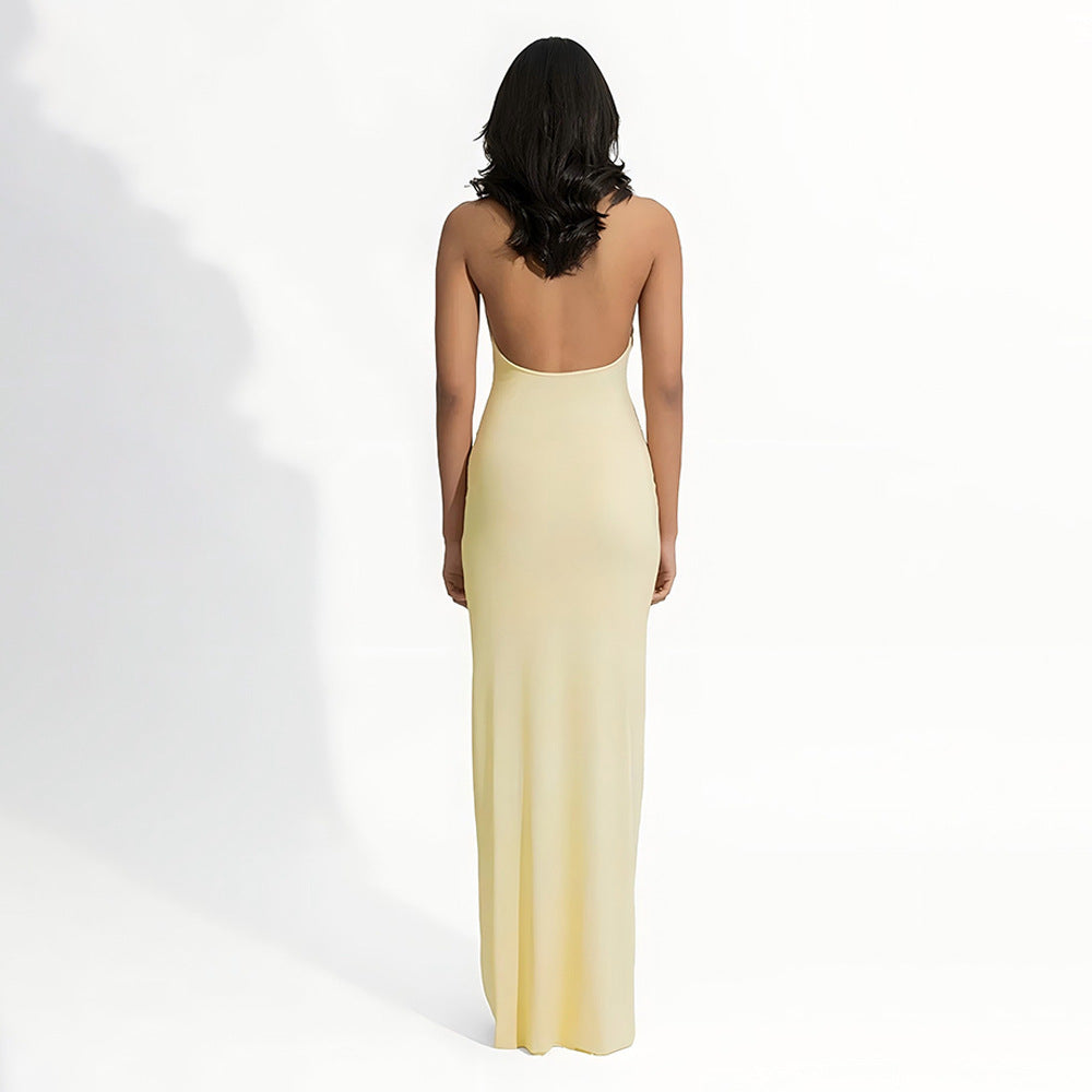 The "Seraphina" Halter Backless Gown