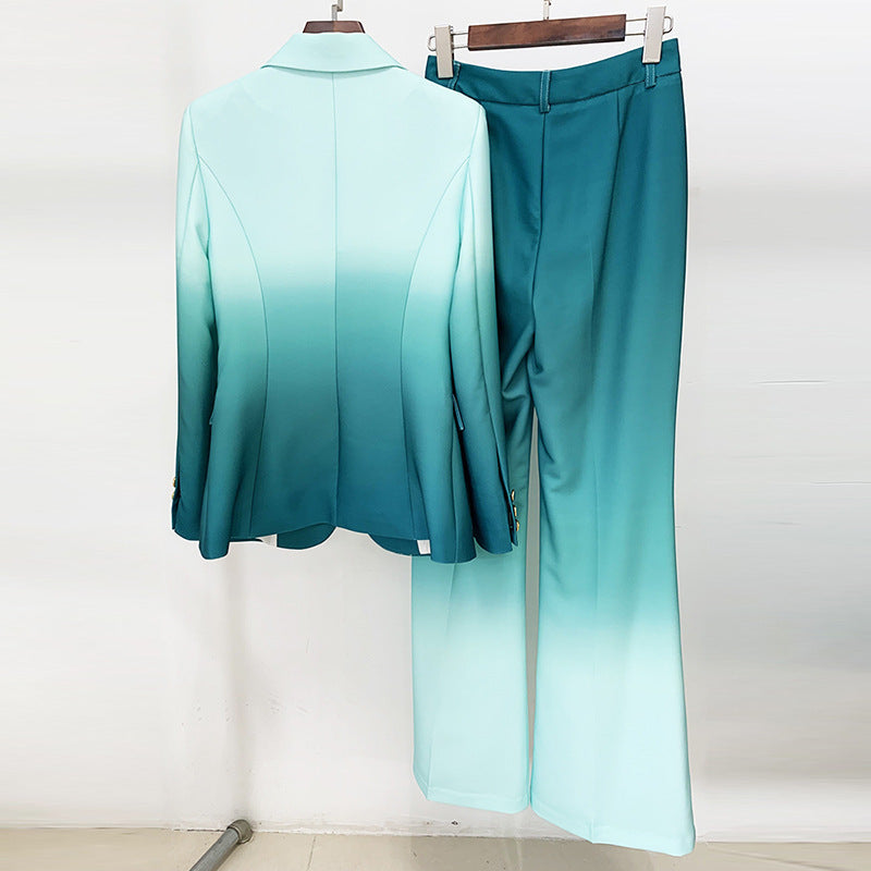 Elegant Ombre Two-Piece Set