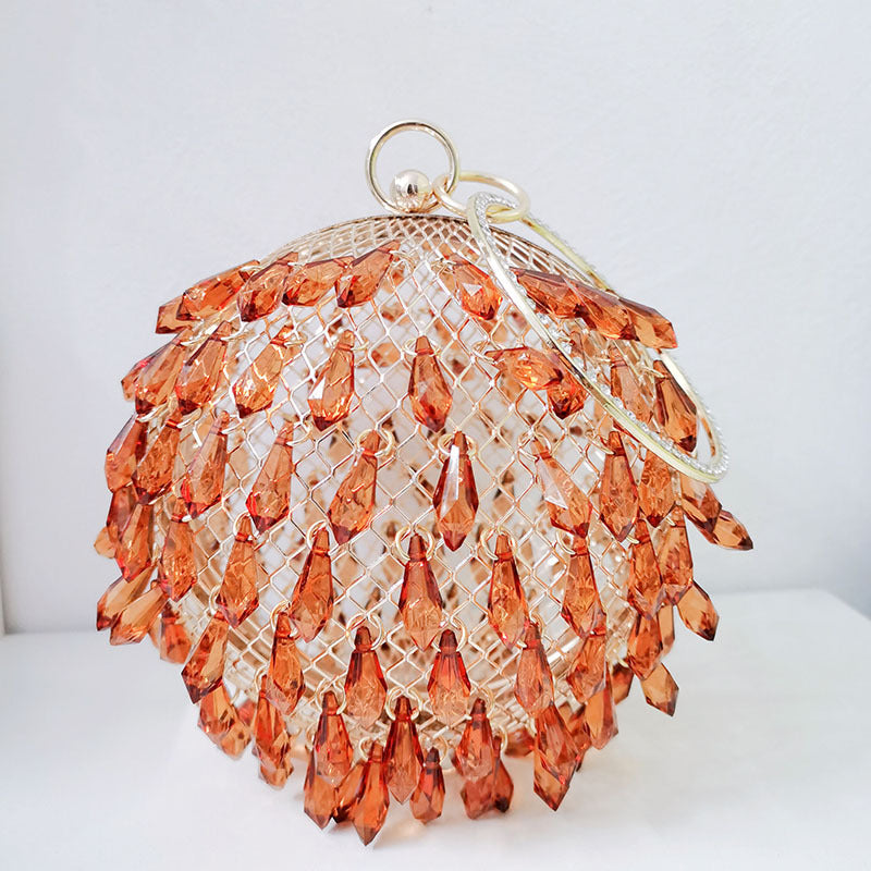 Acrylic Drop-Shaped Bird Cage Bag