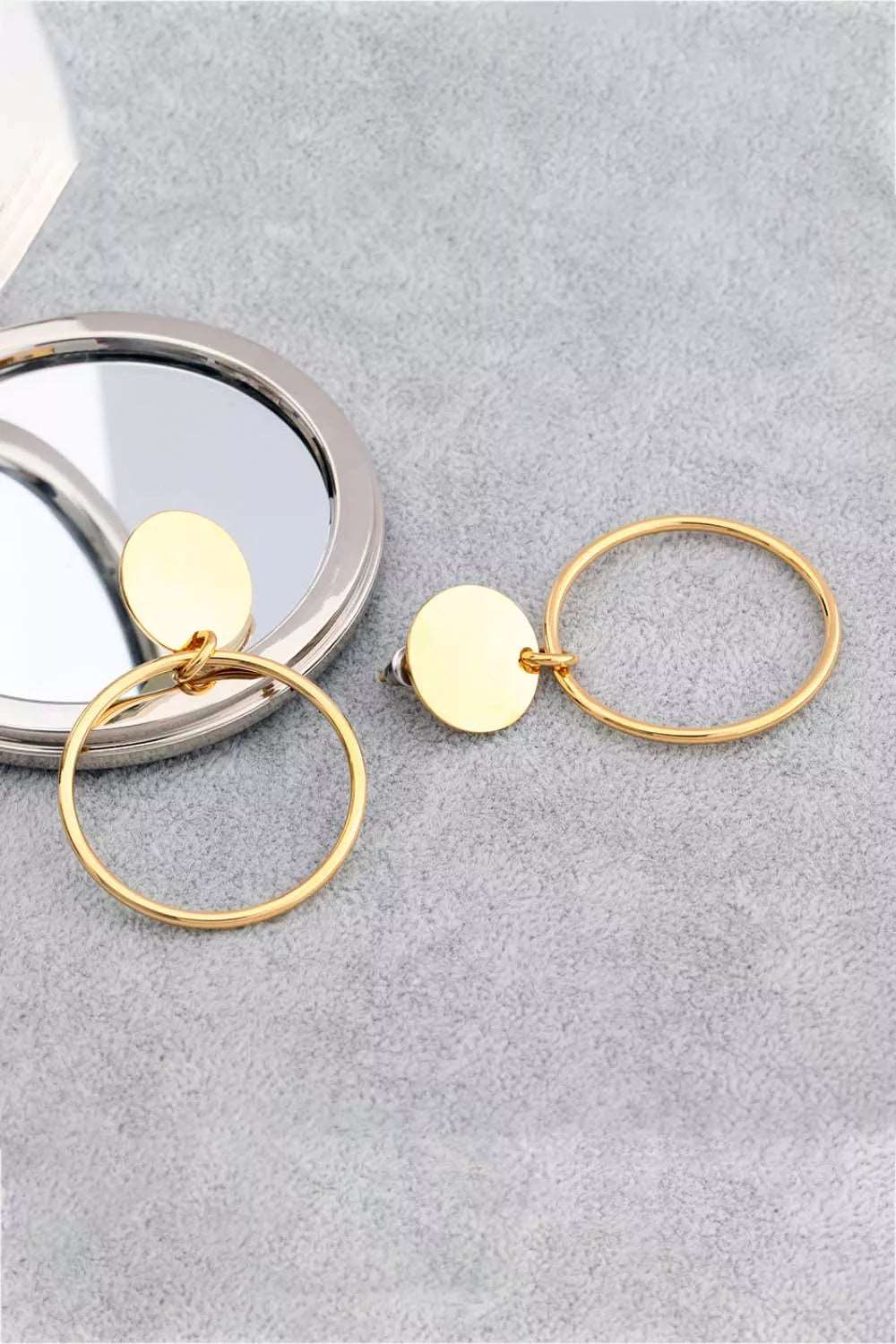 Gold-Plated Stainless Steel Drop Earrings - London's Closet Boutique
