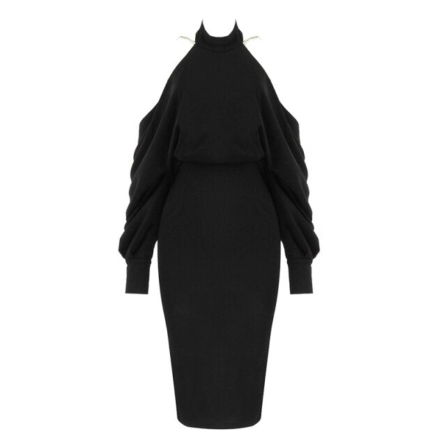 Hannah's Sexy Backless Pearl Chain Dress - London's Closet Boutique