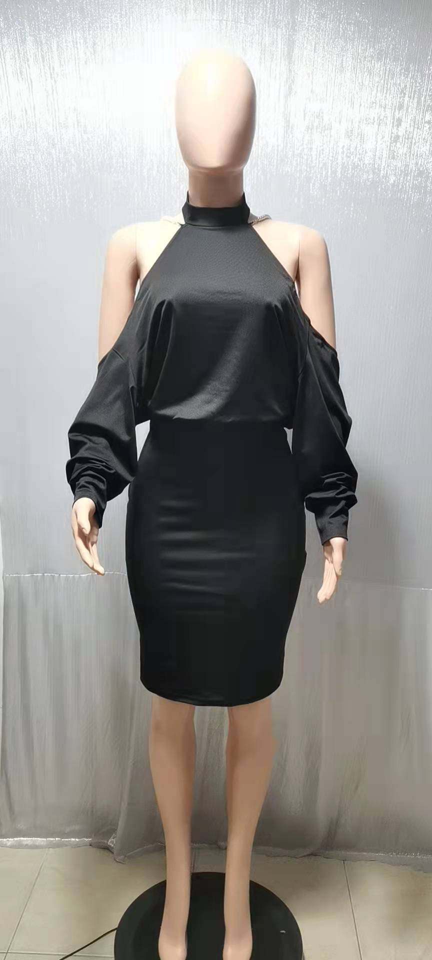 Hannah's Sexy Backless Pearl Chain Dress - London's Closet Boutique