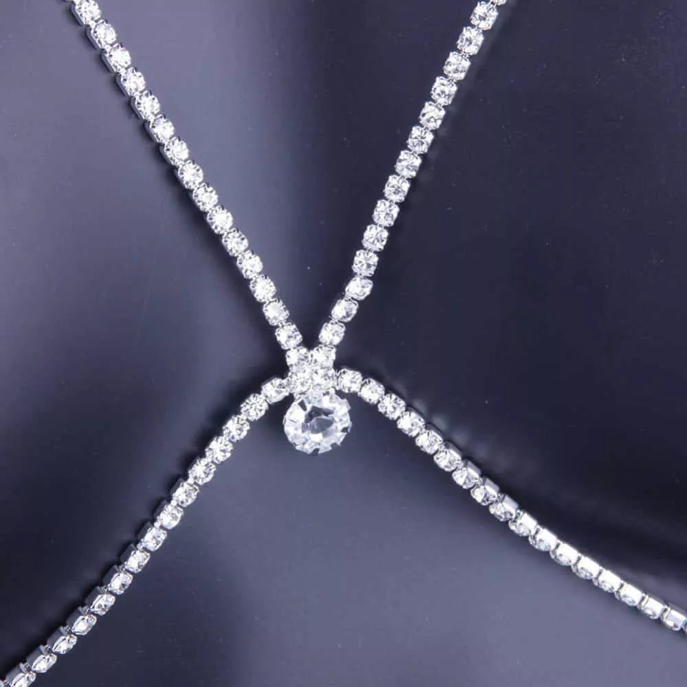 Ornament Body Chain Chest Necklace - London's Closet Boutique