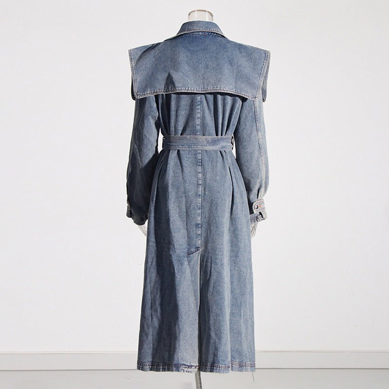 Peyton's Denim Trench Coat - London's Closet Boutique
