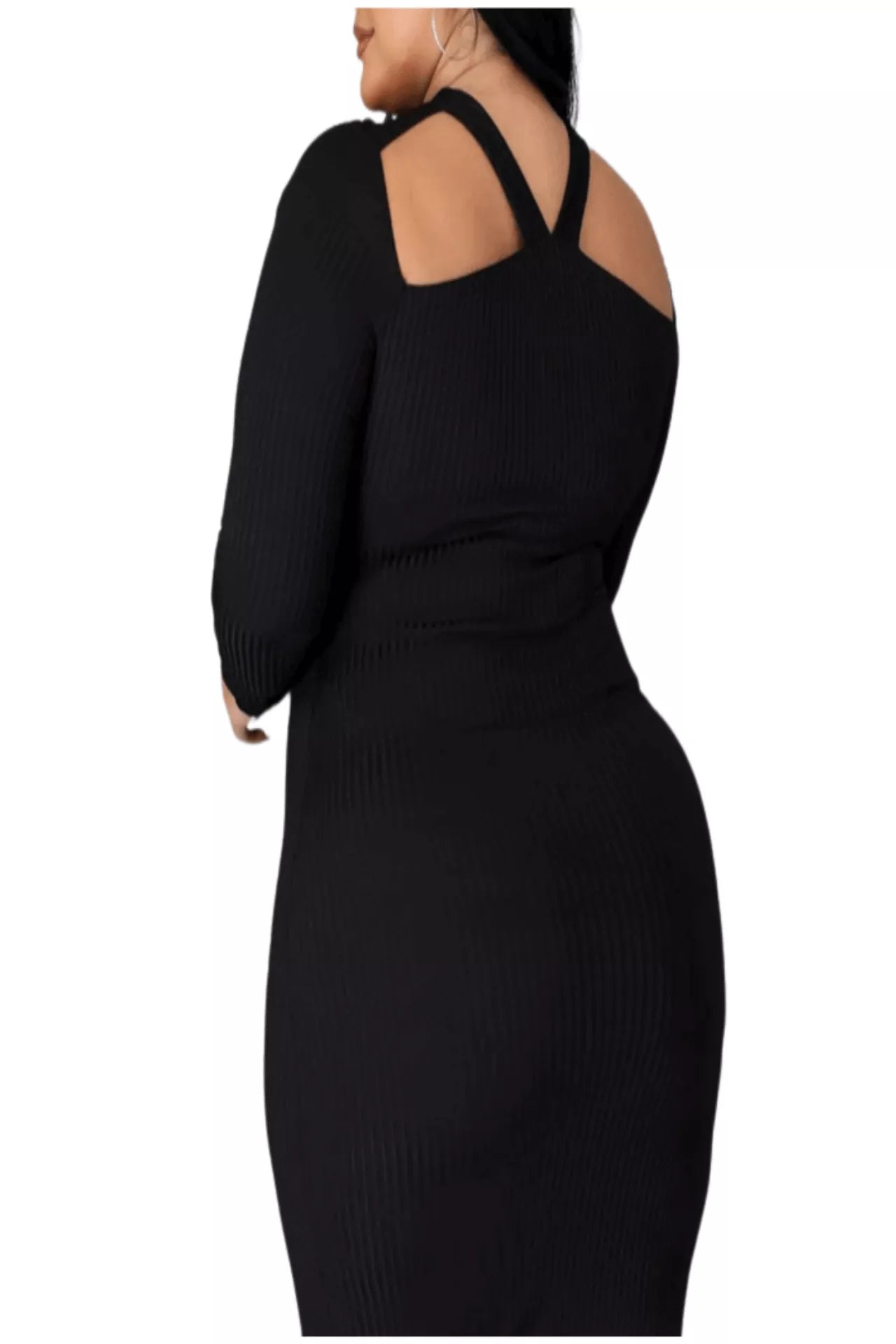 Sweet Dreams Ribbed Cutout Sweater Dress - London's Closet Boutique