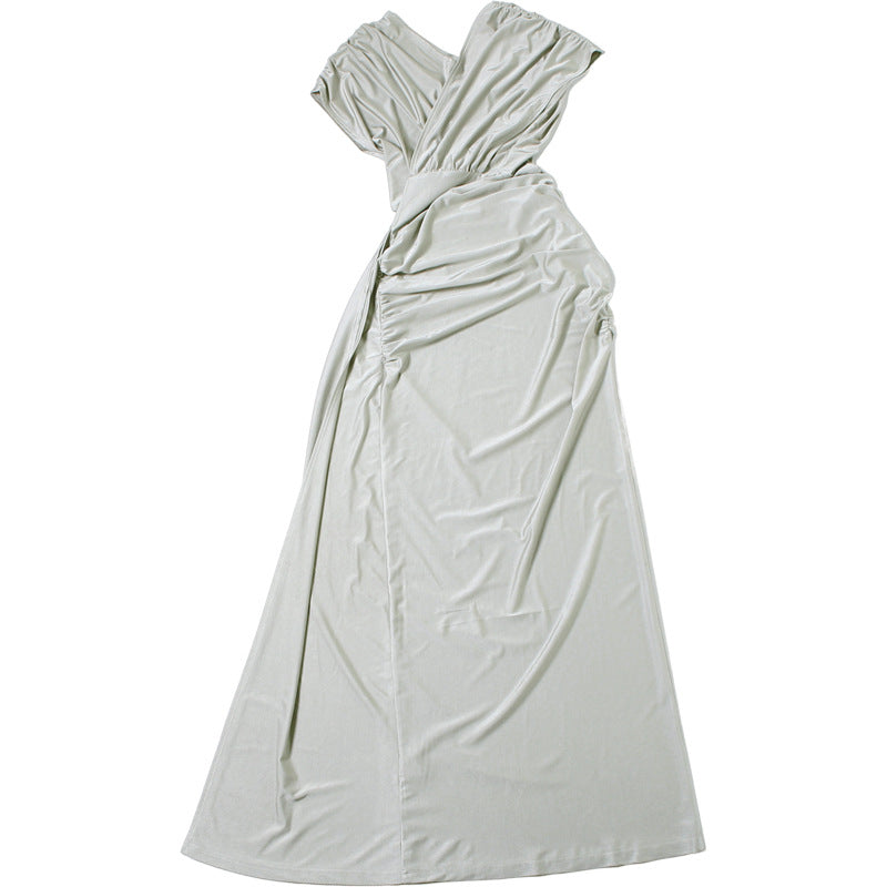 Sexy Backless V-Neck Maxi Dress