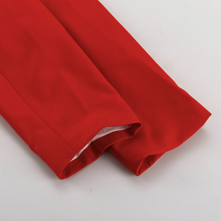 Elegant Split Maxi Skirt & Blazer Set