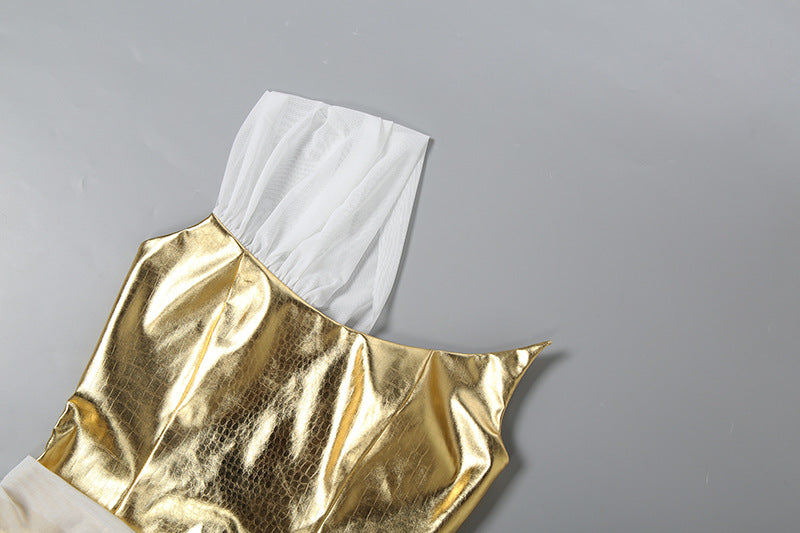 Golden Hour Mesh Bodycon Dress