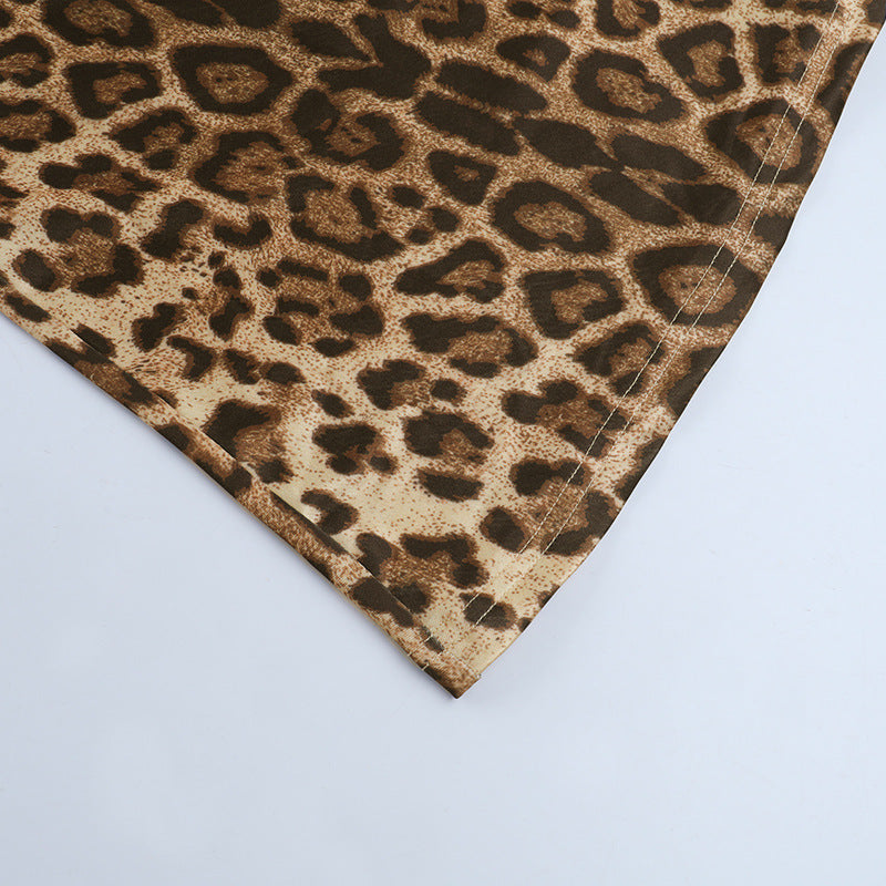 Leopard Print Maxi Dress: Long Sleeve Twist Front Bodycon Gown