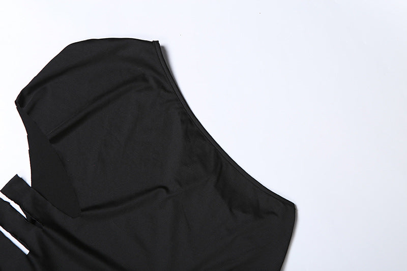 Enchanted Edge One-Shoulder Maxi Dress